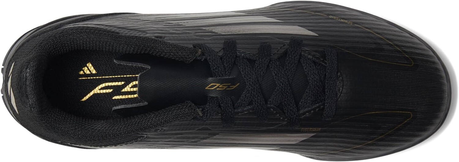 Кроссовки adidas Kids F50 League Turf J, цвет Black/Iron Metallic/Gold Metallic — фото 2