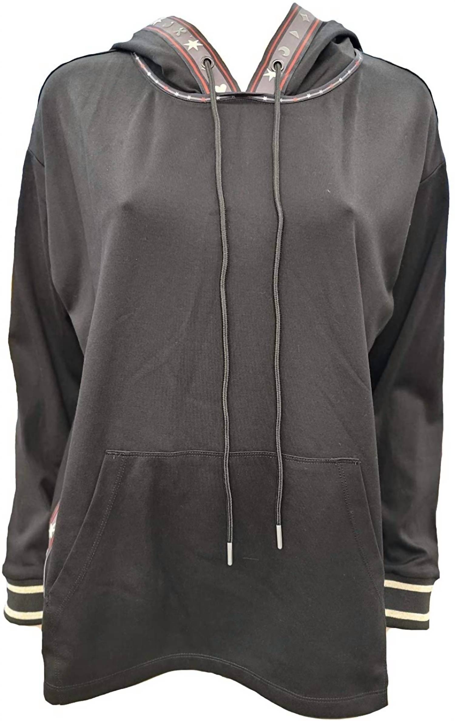 

Толстовка Meadow Pullover с капюшоном черного цвета Johnny Was
