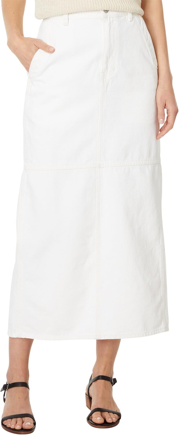 

Юбка Madewell Denim Carpenter Maxi Skirt in Tile White, цвет Tile White