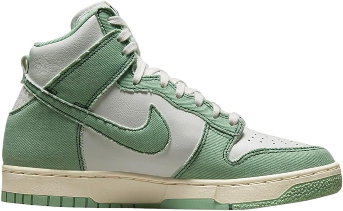 Кроссовки Nike Dunk High 1985 - Summit White / Barely Rose / University Red, белый/зеленый — фото 2