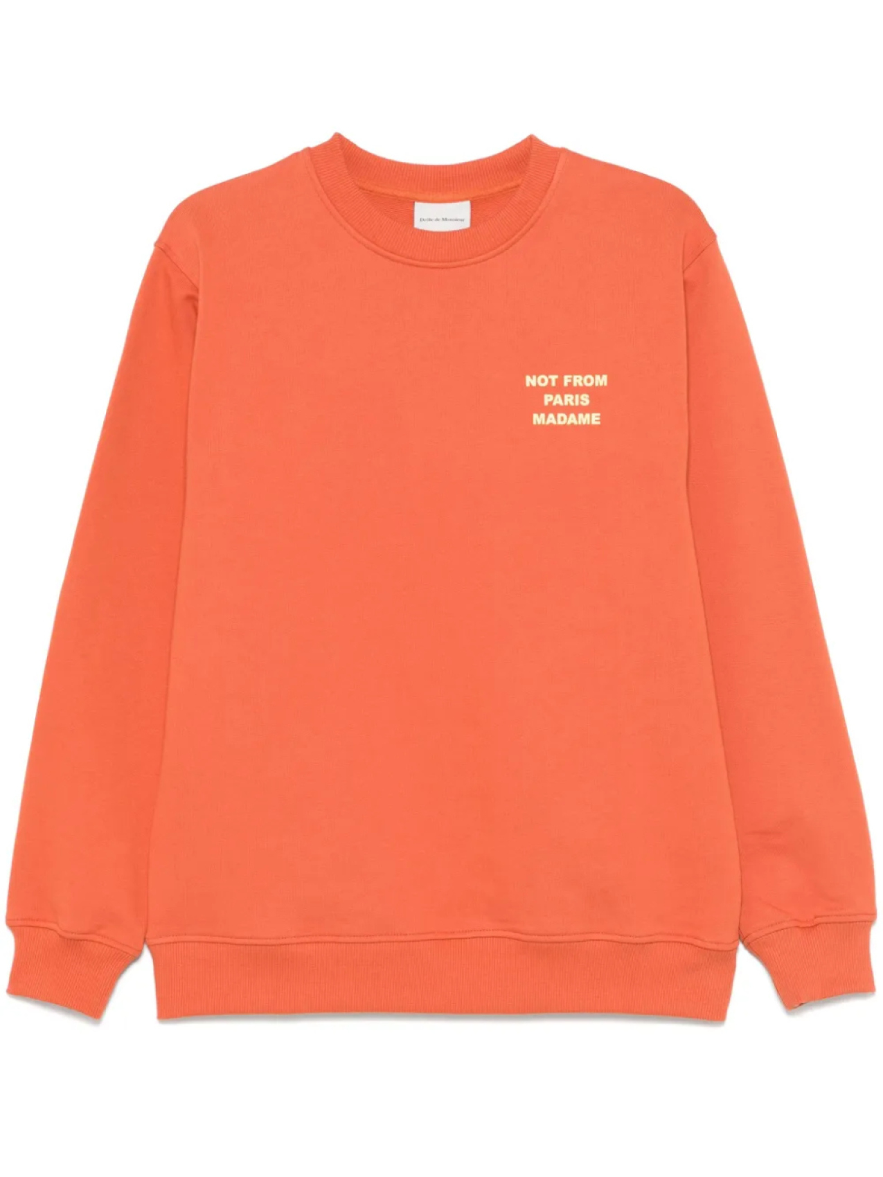 

Топ Drôle De Monsieur Le Sweatshirt с надписью, оранжевый