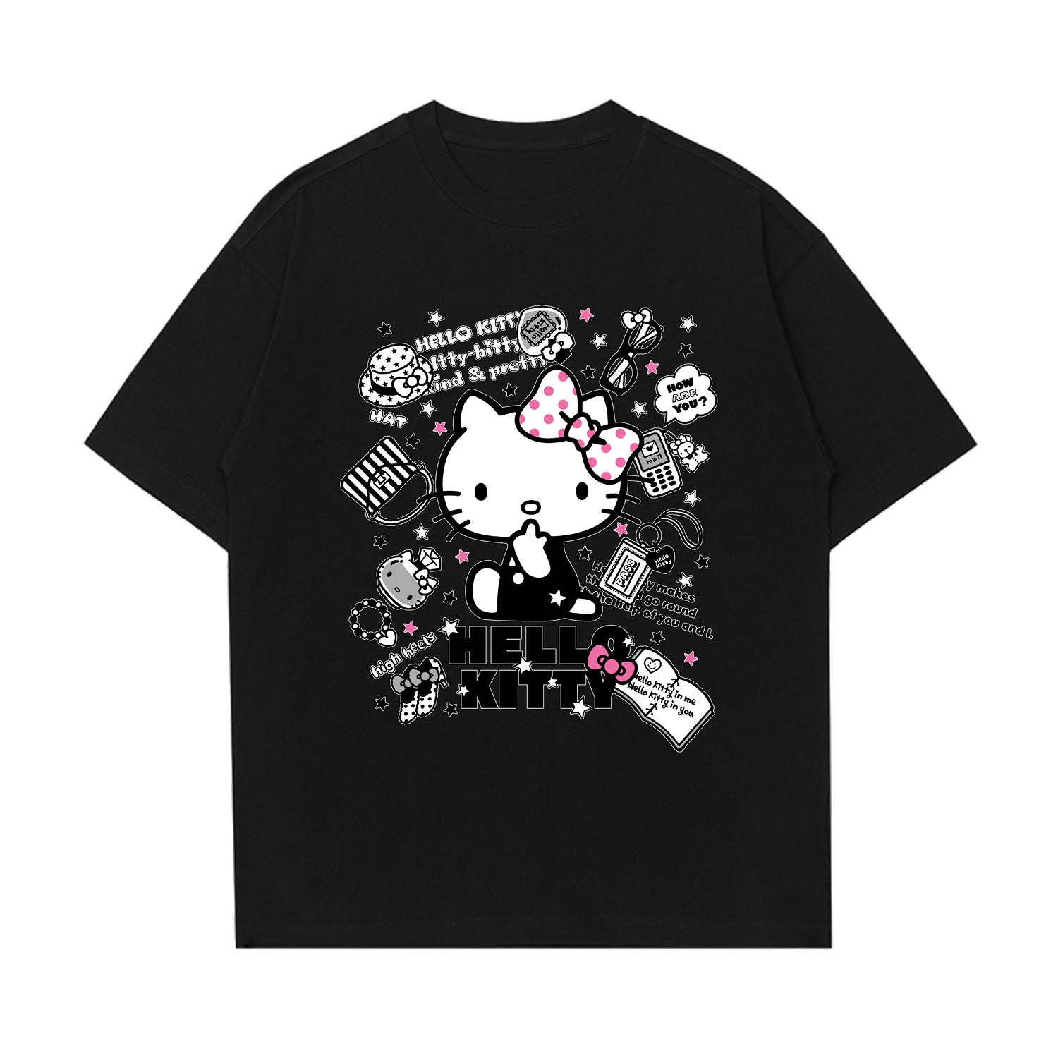 

Футболка Hello Kitty Unisex Sanrio, черный