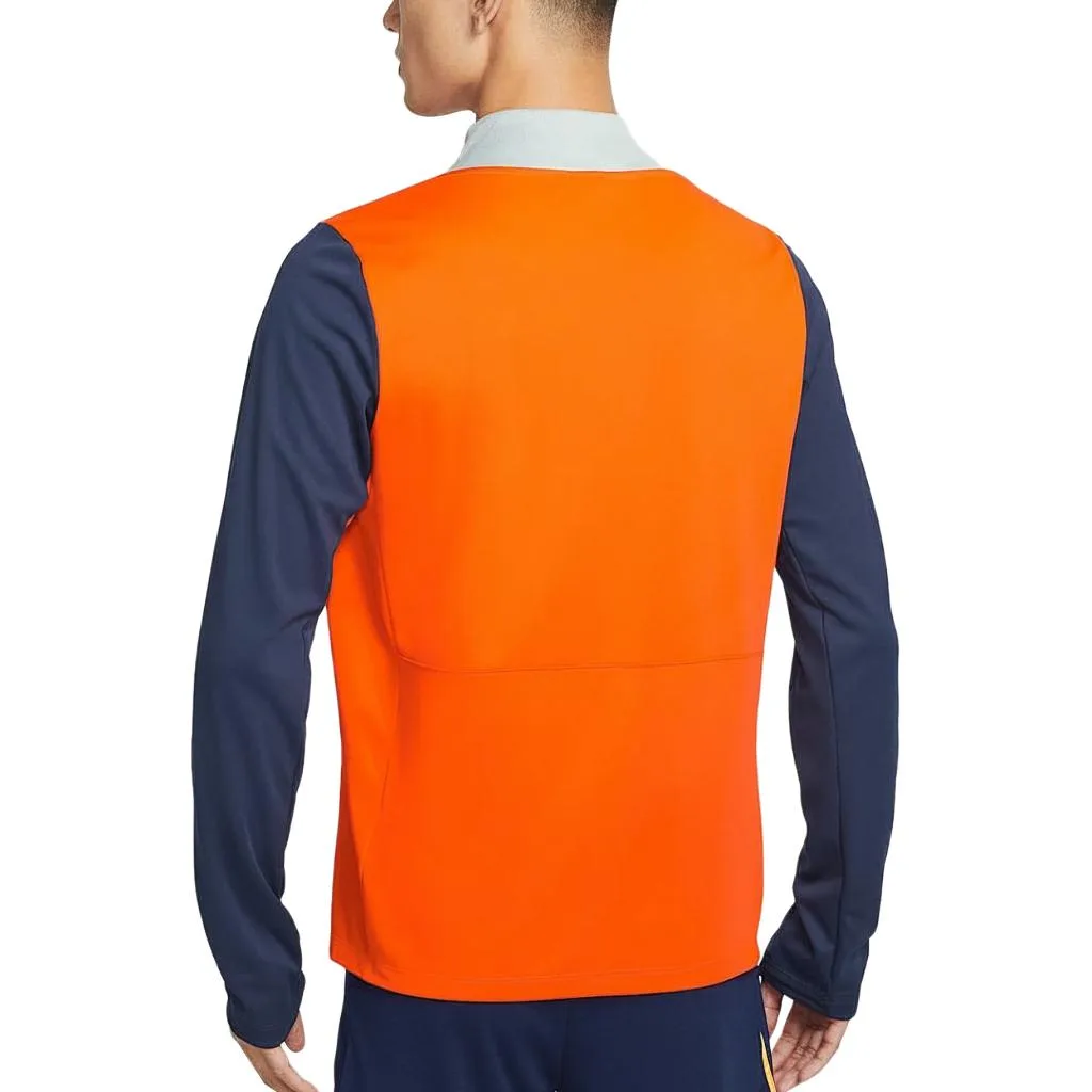 Dri Fit Academy Pro Drill Quick Dry Clothing Men's Nike, safe оранжевый/темно-темно- синий/белый — фото 4