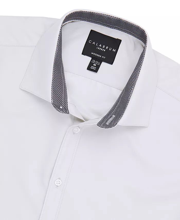 

Мужская классическая рубашка Regular Fit Solid Wrinkle Free Performance Calabrum, серый