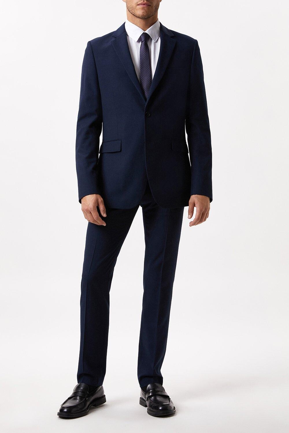 

Темно-синий пиджак Slim Fit из твила Burton, темно-синий