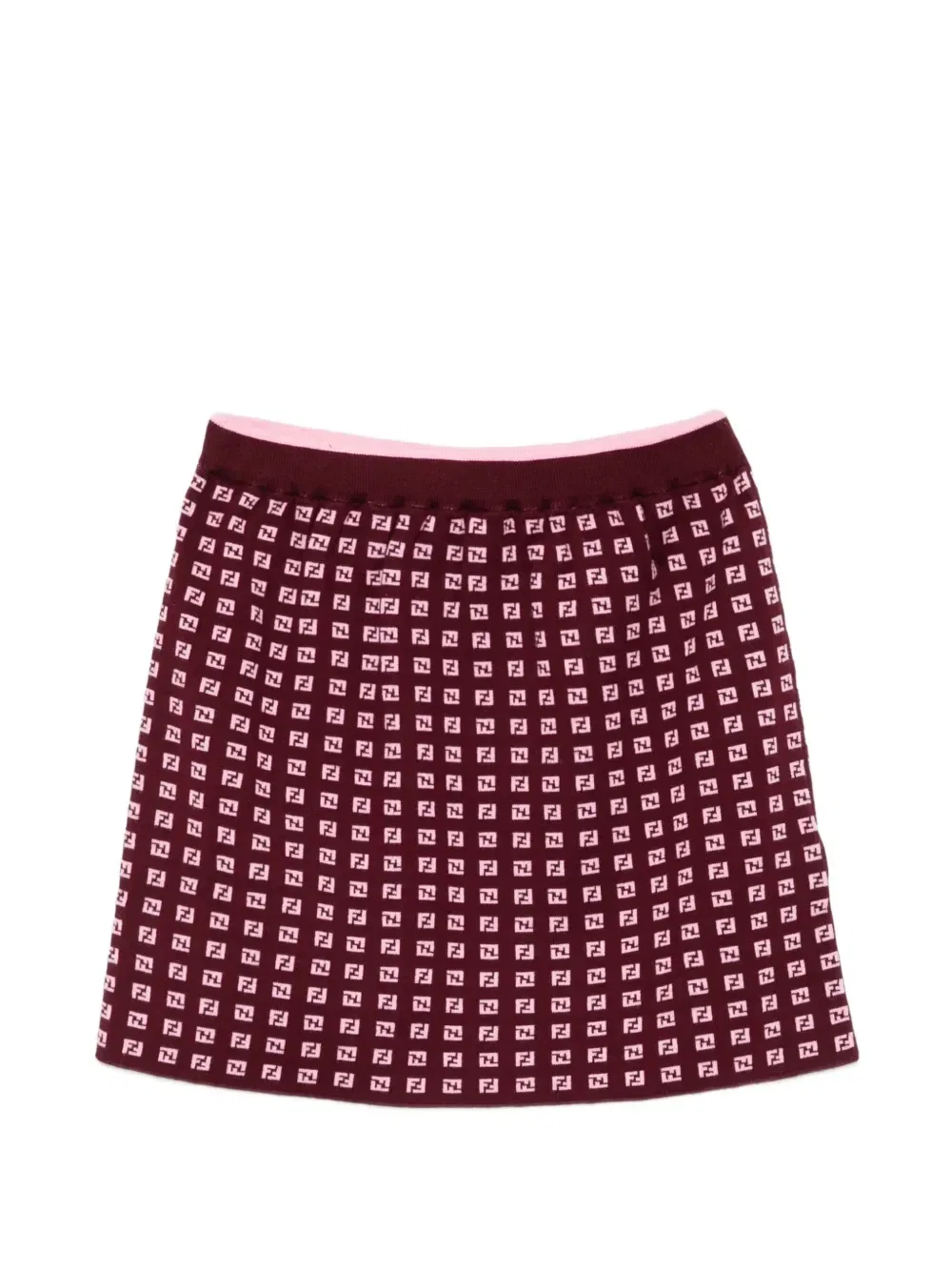 Юбка с узором FF Fendi Kids, фиолетовый