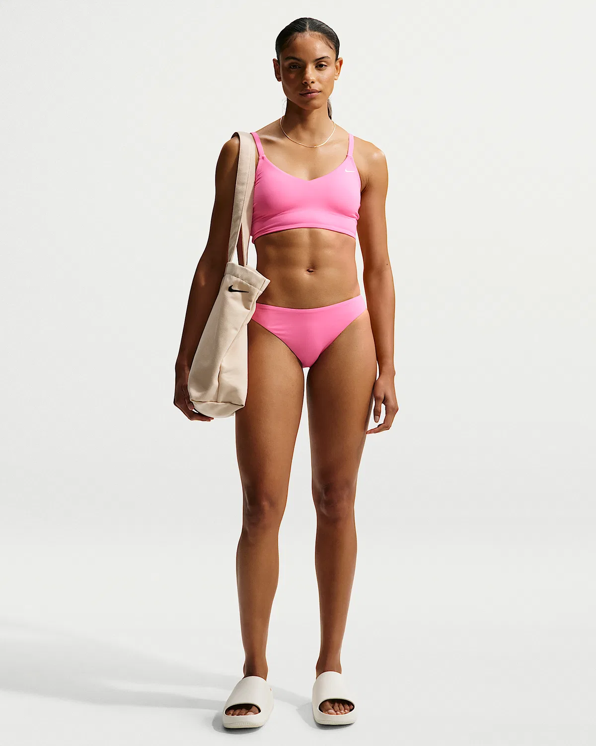 Женские плавки-слинг Nike Swim Effortless Essential, Pink Glow