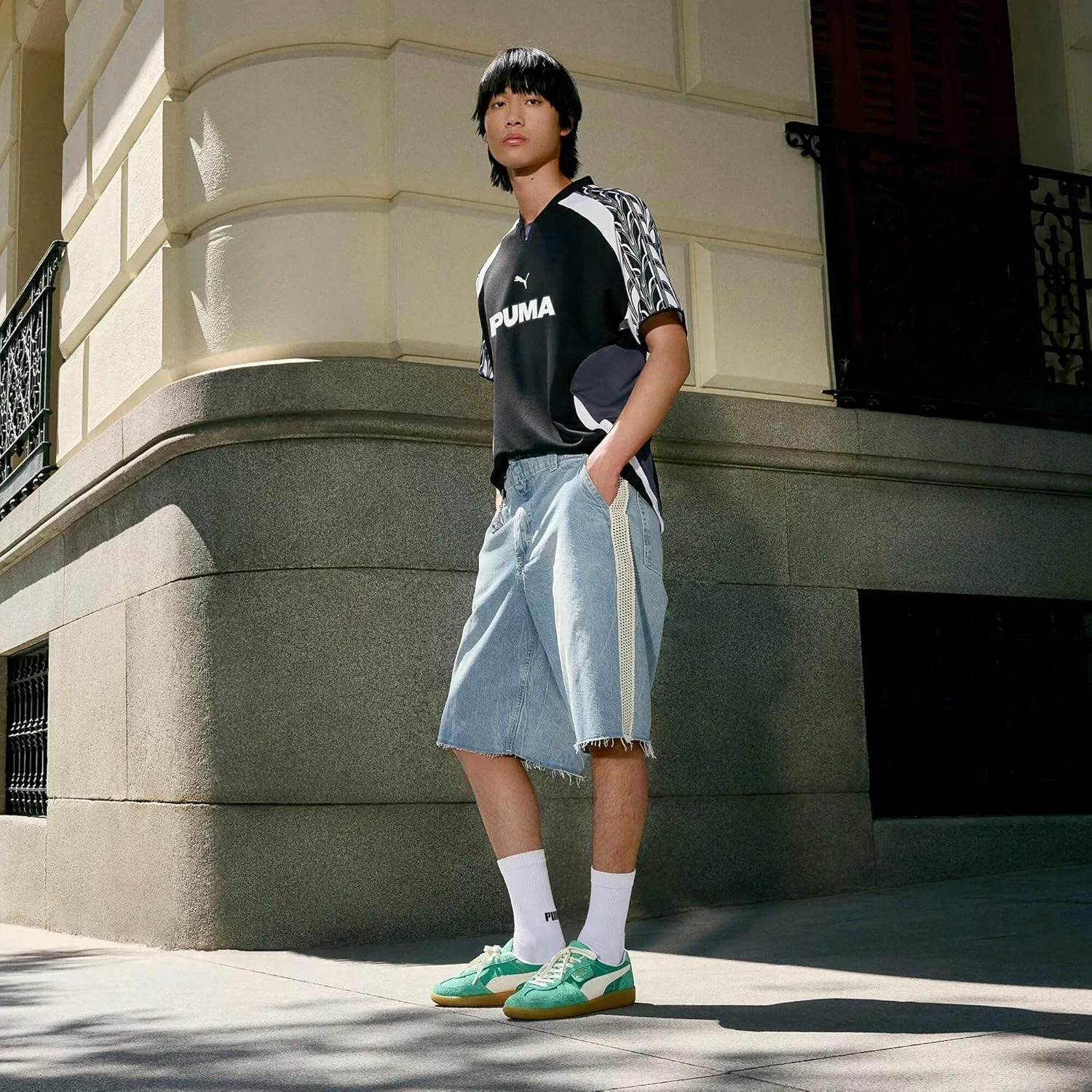 PUMA(プーマ) Кроссовки PUMA Palermo Vintage Green — фото 3