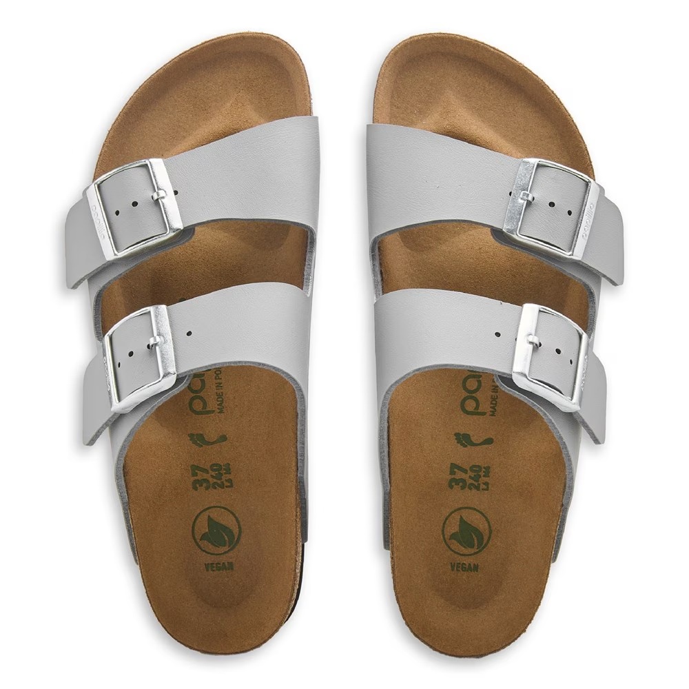 Платформенные сандалии на веганской основе Arizona от Papillio Birkenstock, stone coin — фото 4