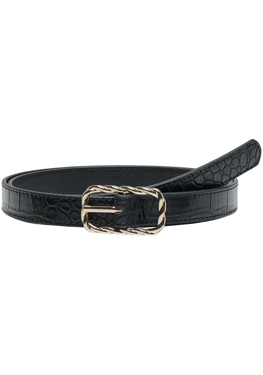 

Only синтетический ремень "ONLTHEA CROCO PU JEANS BELT ACC", черный