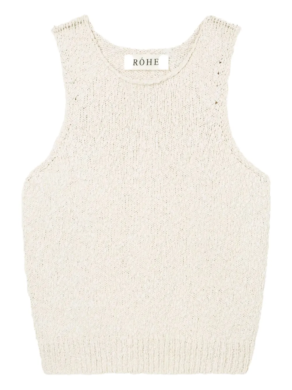

Фактурный топ без рукавов Róhe, белый