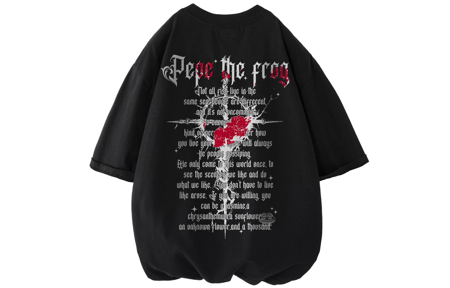 

Футболка с коротким рукавом Unisex Pepe The Frog, кремово-абрикосовая