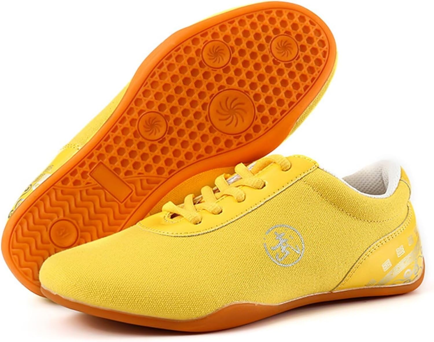 

Кроссовки для боевых искусств из парусины, нескользящие для кунг-фу Ukuboxbag, желтый