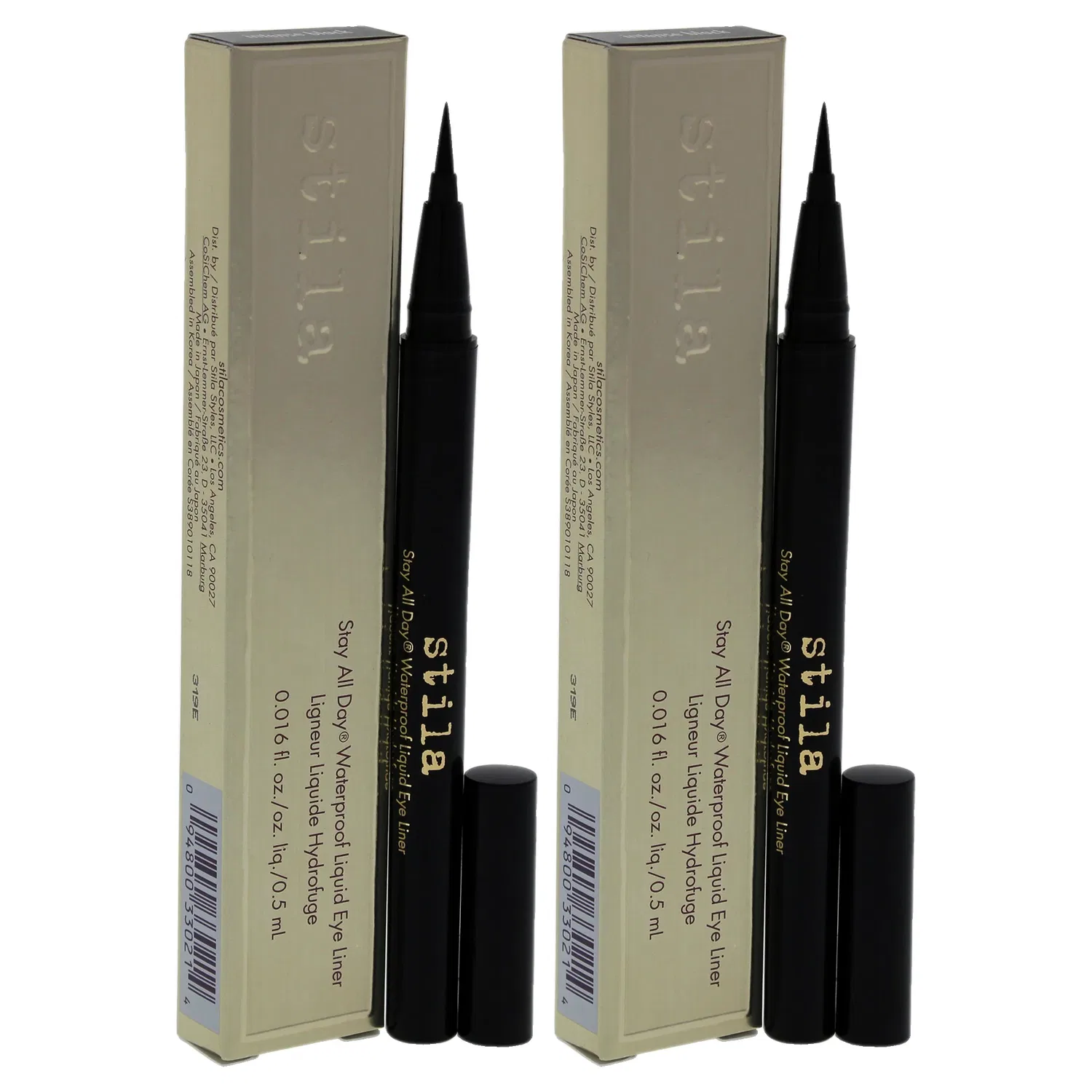 Водостойкая жидкая подводка для глаз Stay All Day Waterproof Liquid Eye Liner - Intense Black от Stila для женщин - 0,016 унции - упаковка из 2 штук — фото 3