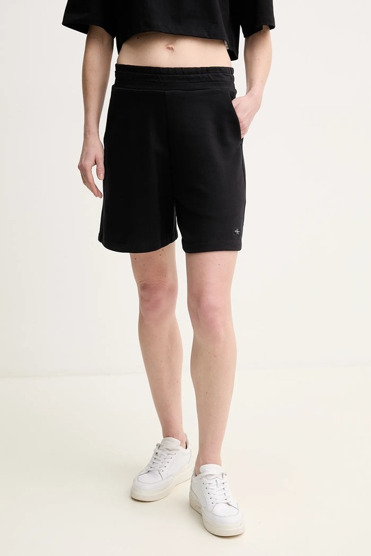 

Хлопковые шорты Calvin Klein Jeans, черный