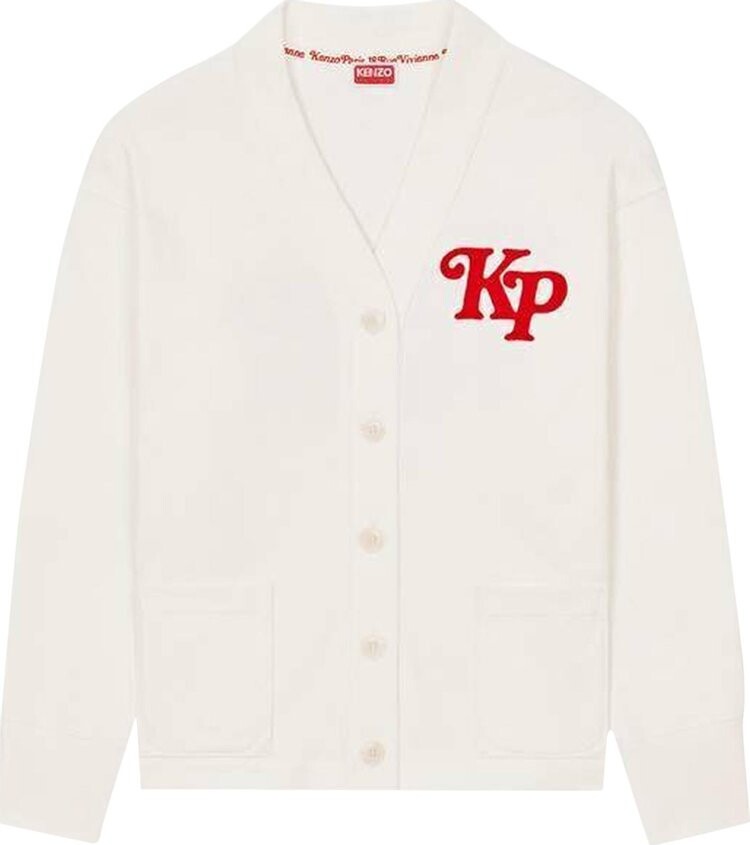 

Толстовка Kenzo x Verdy Embroidered Cardigan 'Off White', кремовый