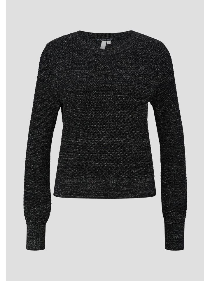 

QS Вязаный свитер цвета 99W0_черный