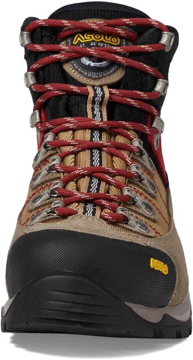 Мужские трекинговые ботинки ASOLO FUGITIVE GTX с водоотталкивающей и дышащей замшево-нейлоновой верхней частью, низкой посадкой на щиколотке | резиновый носок, черный — фото 2