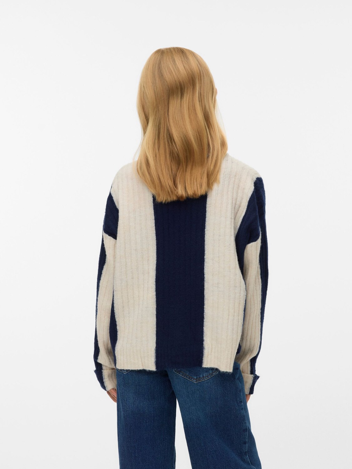Vero Moda Girl Свитер 'VMJOJO' в цвете Marine Blue — фото 3