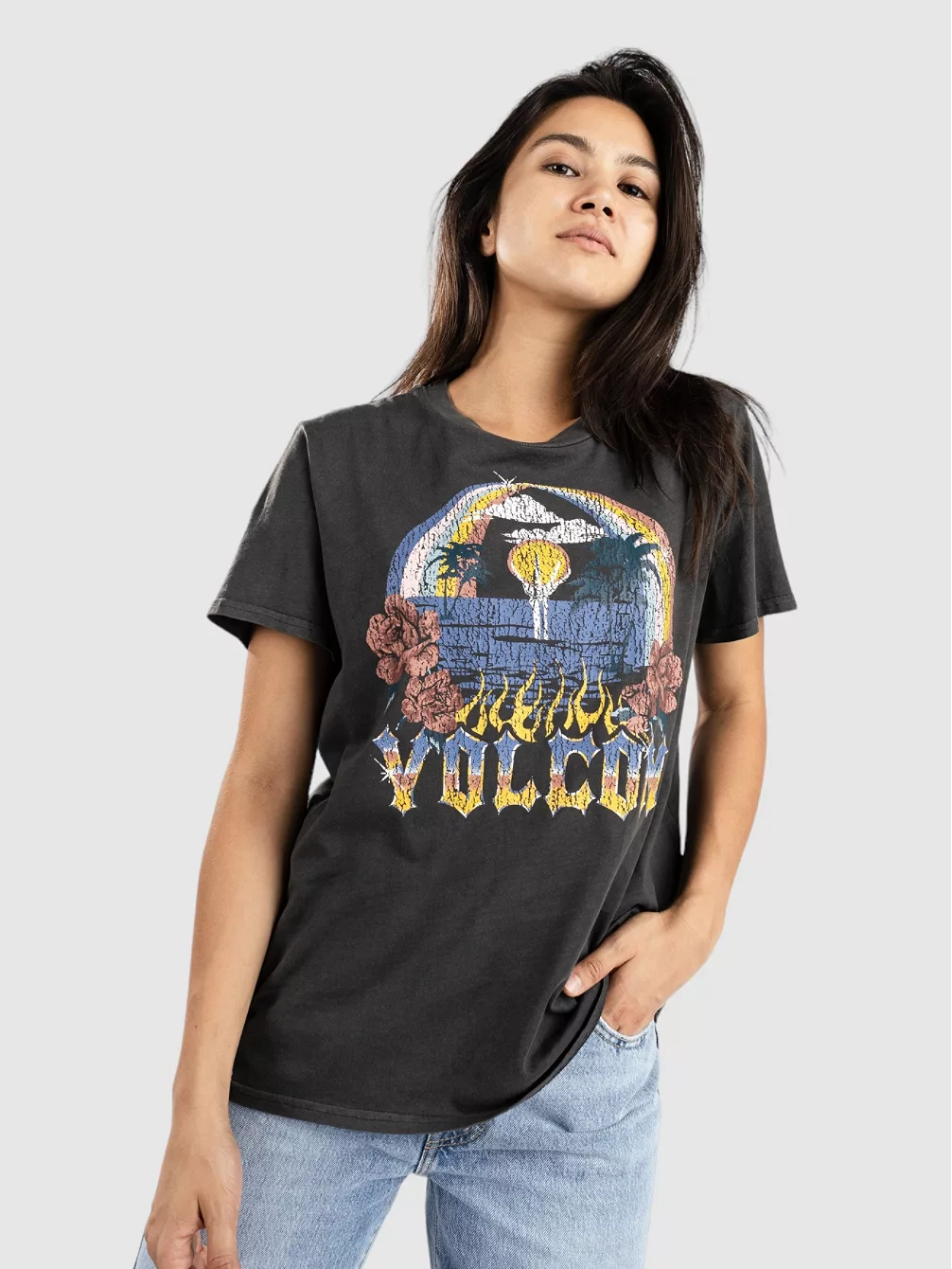 

Футболка «Запри это» Volcom, черный