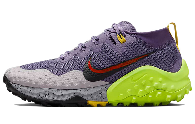 

Кроссовки Wildhorse 7 женские с низким верхом фиолетово-зеленые Nike