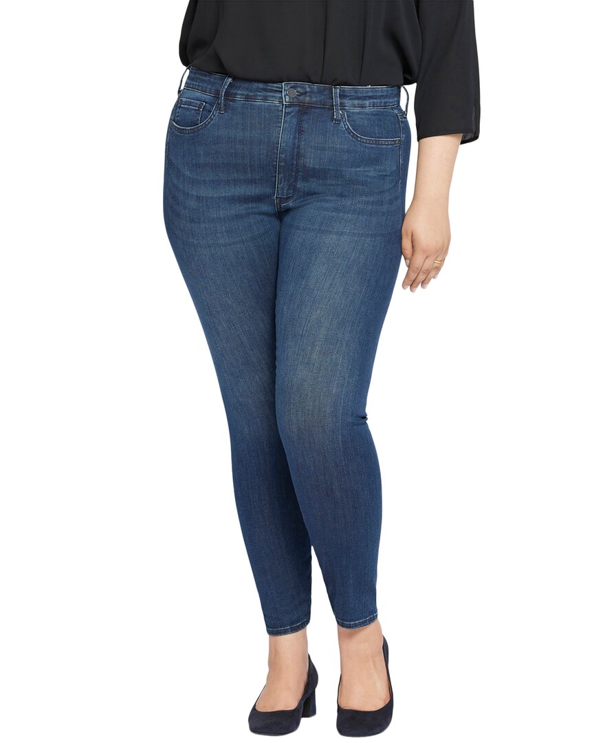 

NYDJ Plus Бесшовные джинсы Ami Skinny с высокой посадкой, синий