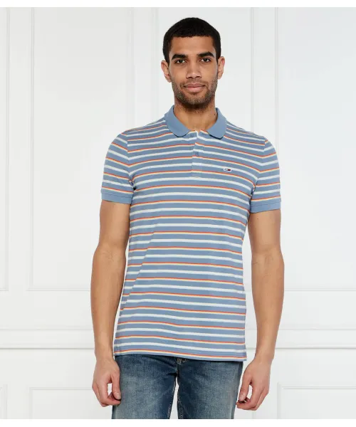

Футболка поло Slim fit Tommy Jeans, синий
