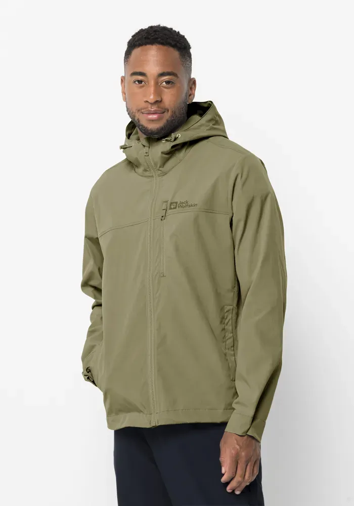 

Ветровка Jack Wolfskin "DESERT WIND JACKET M", с капюшоном, цвет Bay-Leaf