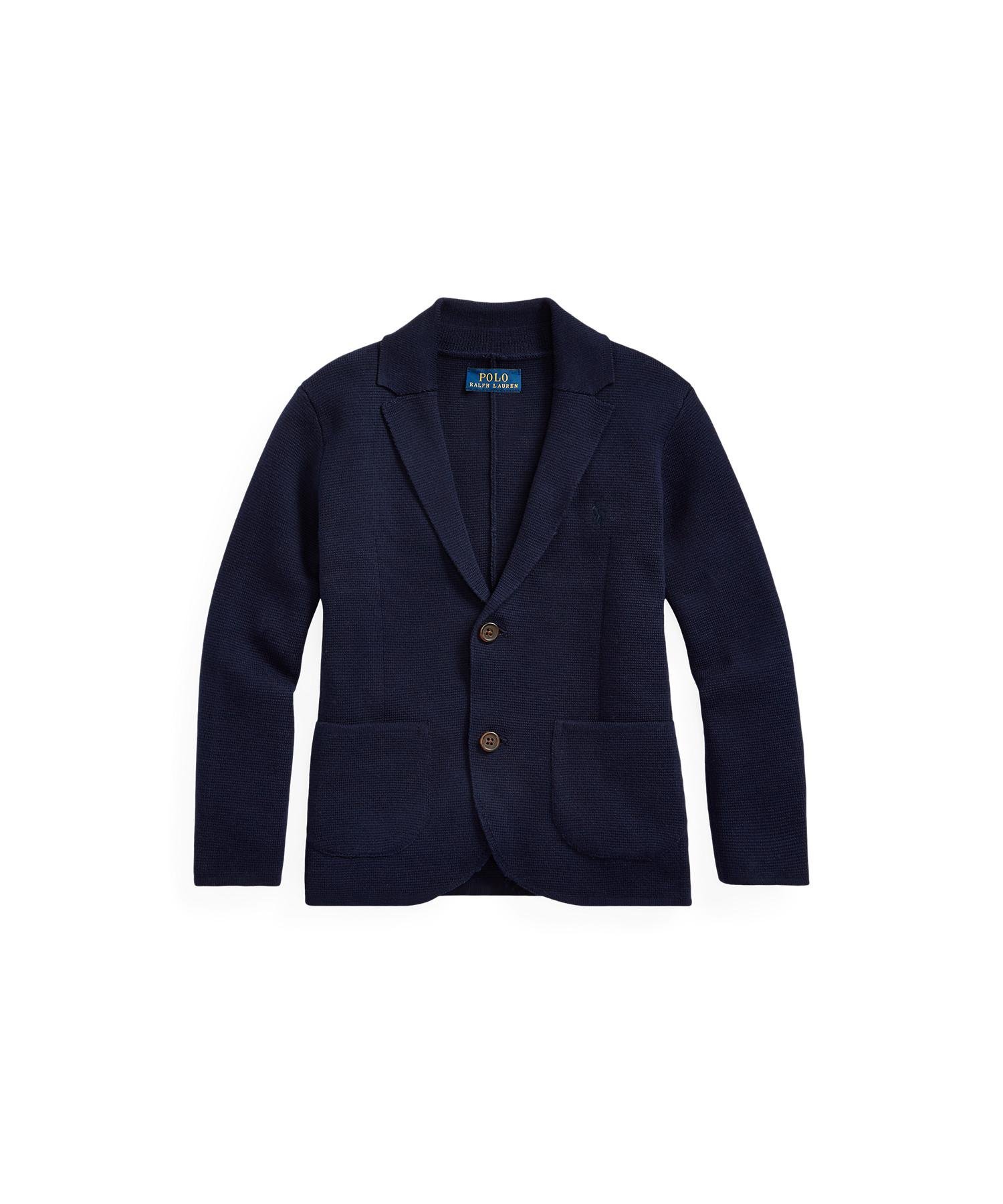 Хлопковый кардиган с отложным воротником (для мальчиков, 2-4 лет) Polo Ralph Lauren, 410 Navy