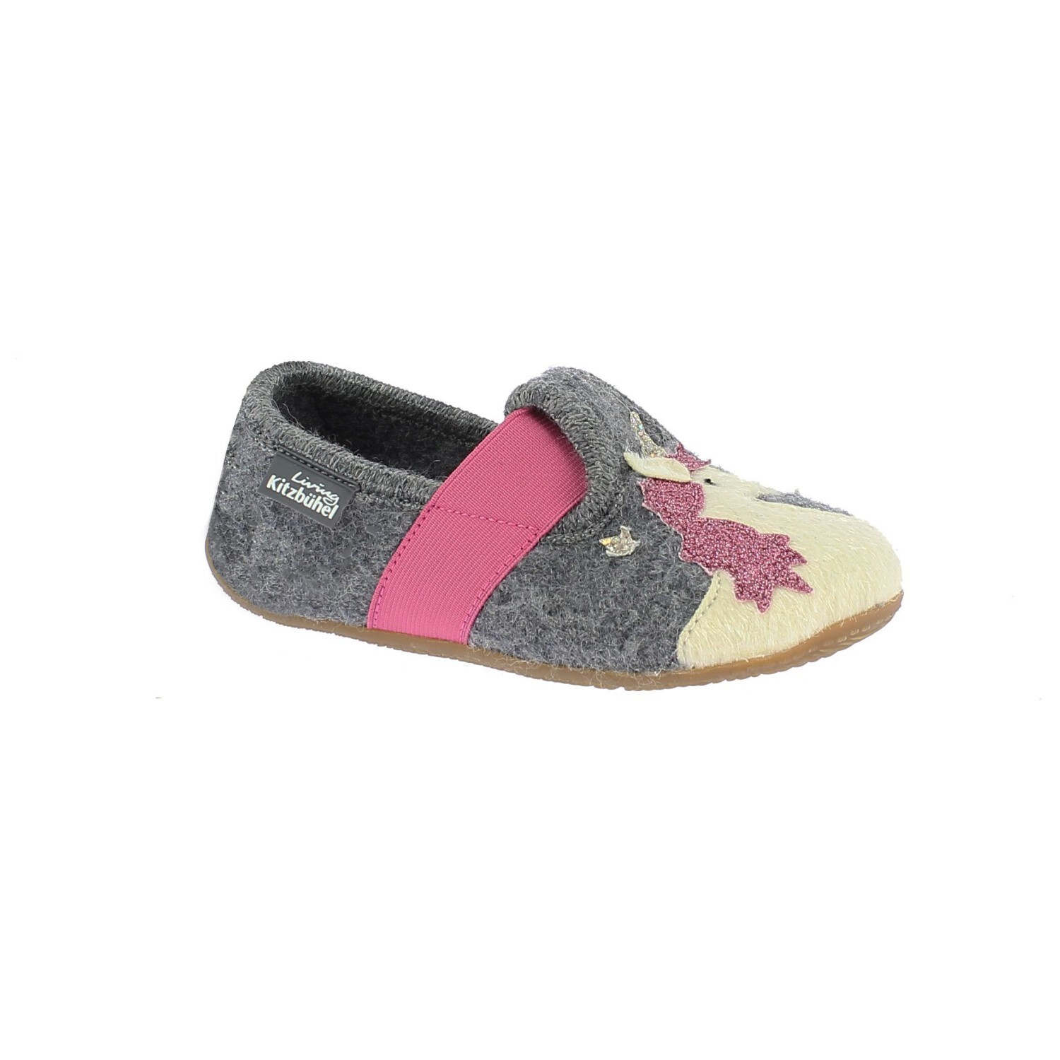 

Тапочки Living Kitzbühel T-Modell Einhorn & Stern, серый