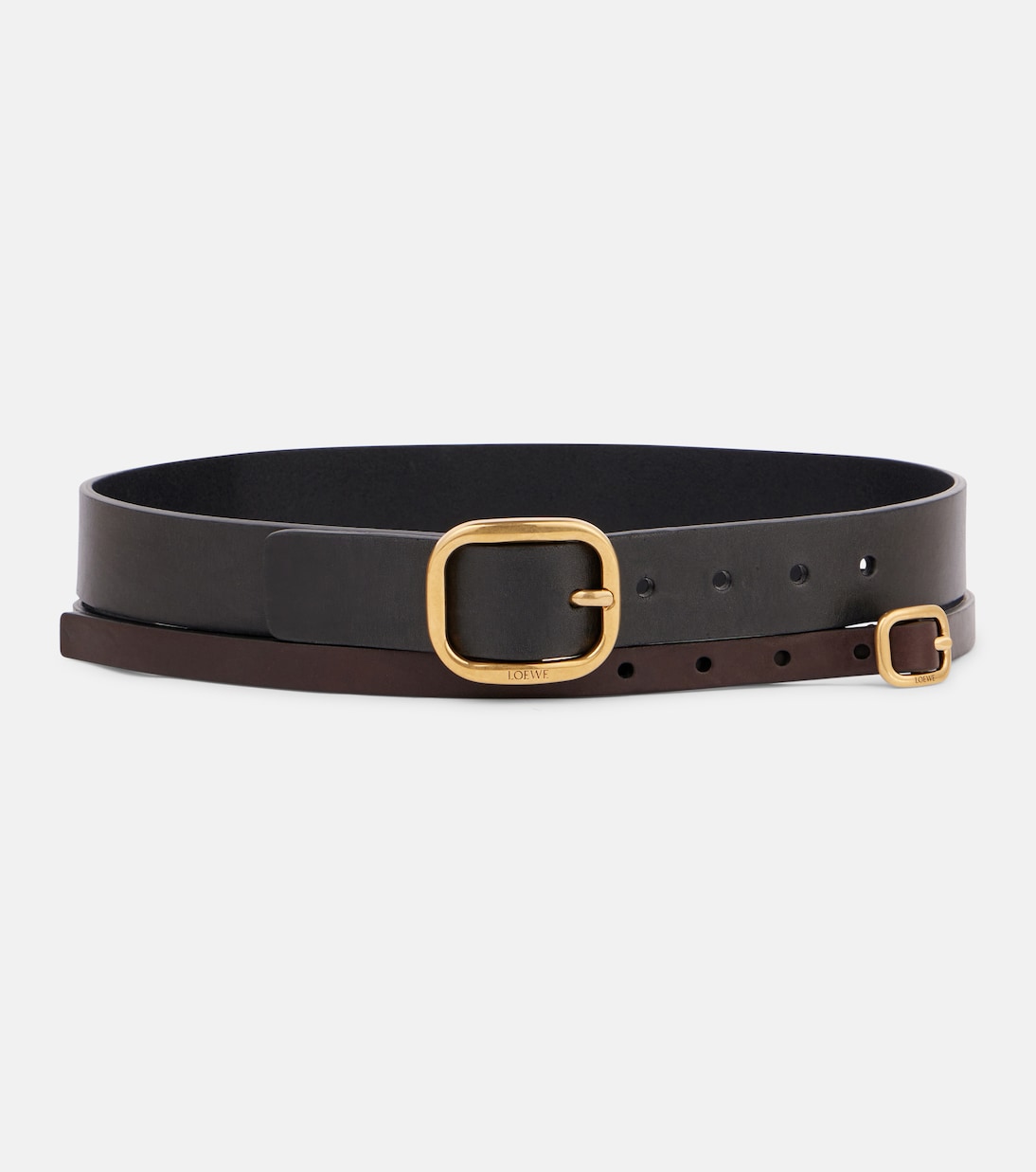 

Кожаный ремень Multi Loewe, Black/Dark Brown/Gold