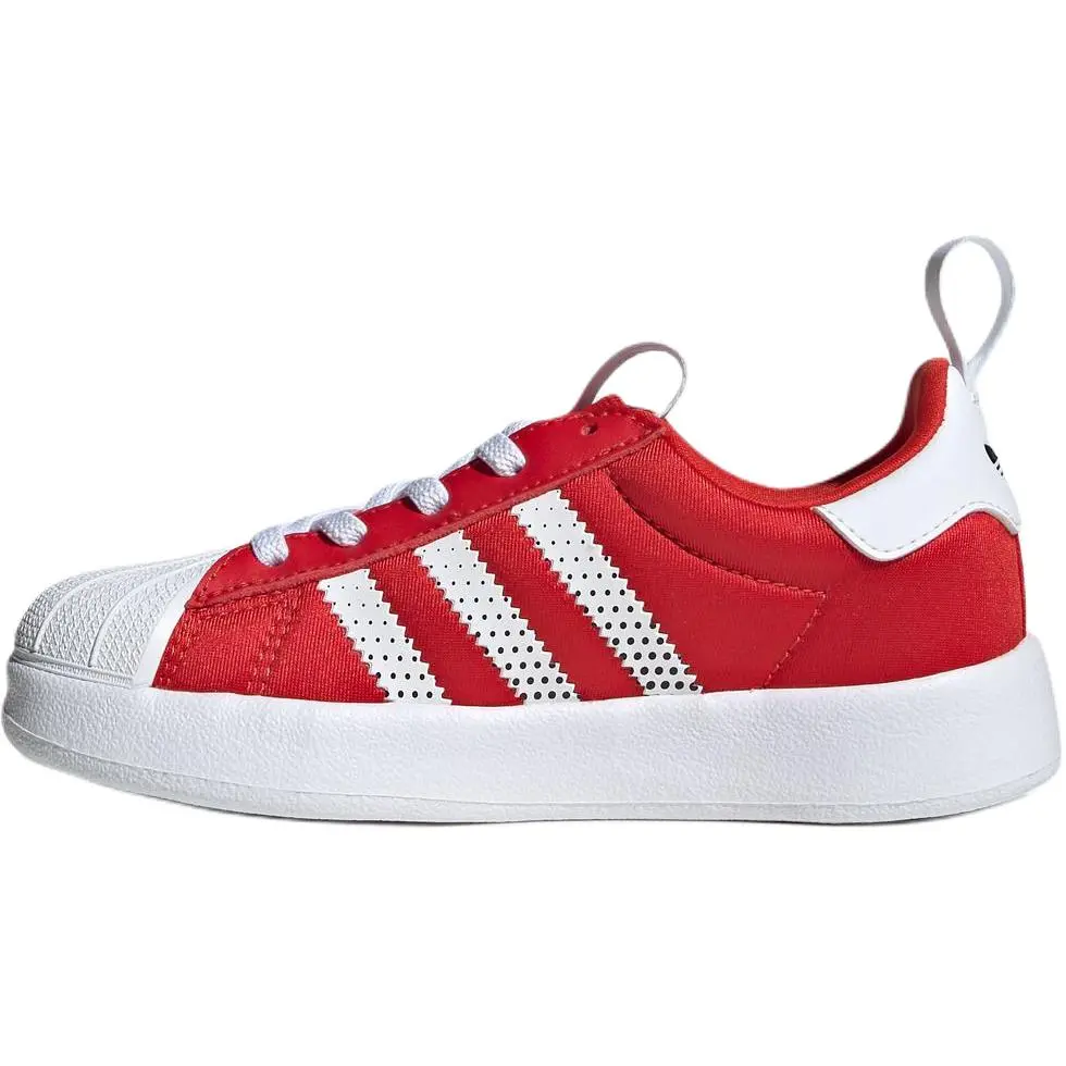 Adidas Originals Детские низкие скейтбордистские кроссовки ADIFOM SUPERSTAR 360 C, красные, для детей от 3 до 7 лет — фото 3
