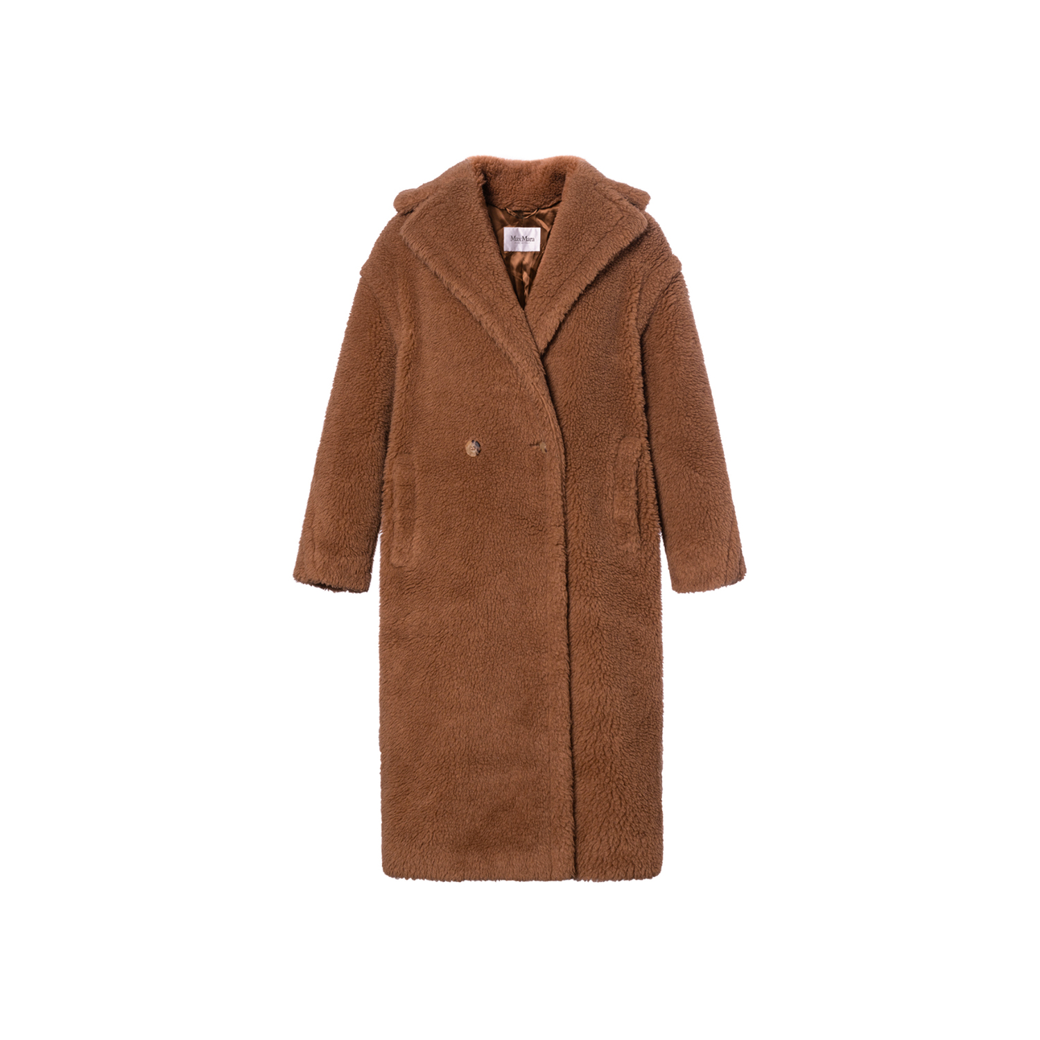 

MaxMara Макс Мара Тедди Медвежонок Айкон Пальто, Camel