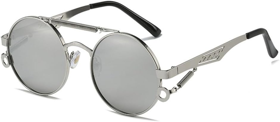 

Ретро металлические круглые солнцезащитные очки для женщин, модные очки с градиентным зеркальным покрытием для мужчин, трендовые панк-солнцезащитные очки для весны KTUCN, 10