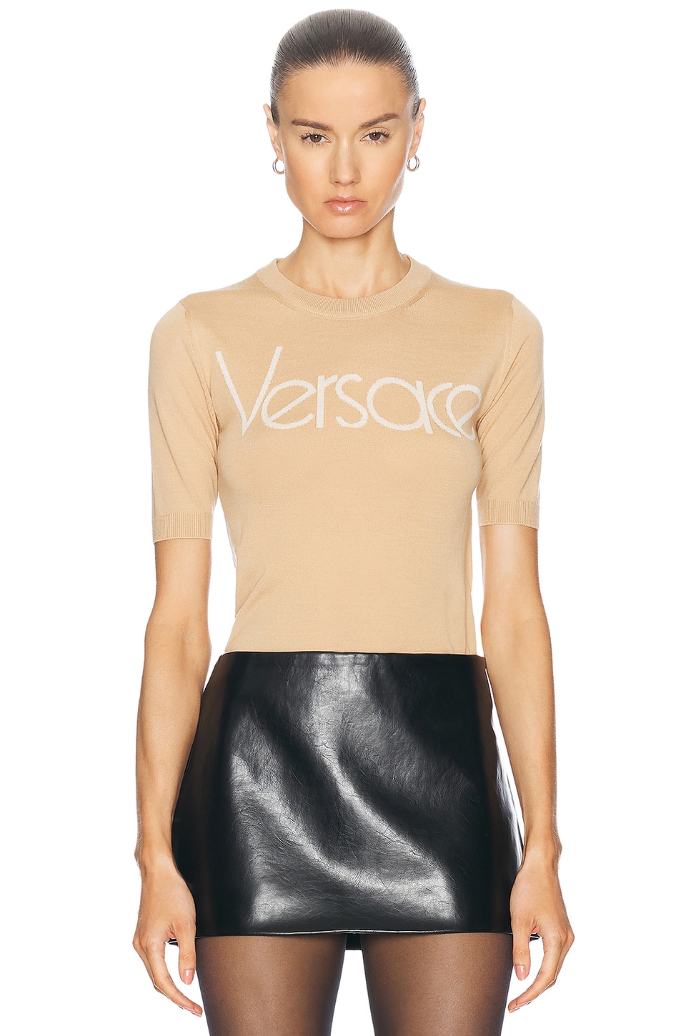 

Свитер с логотипом VERSACE, цвет Biscotto