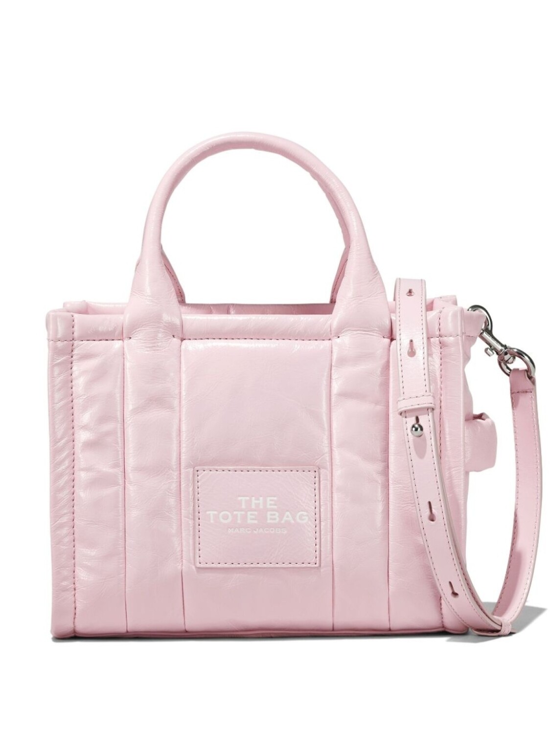 

Marc Jacobs маленькая сумка The Shiny Crinkle Tote, розовый
