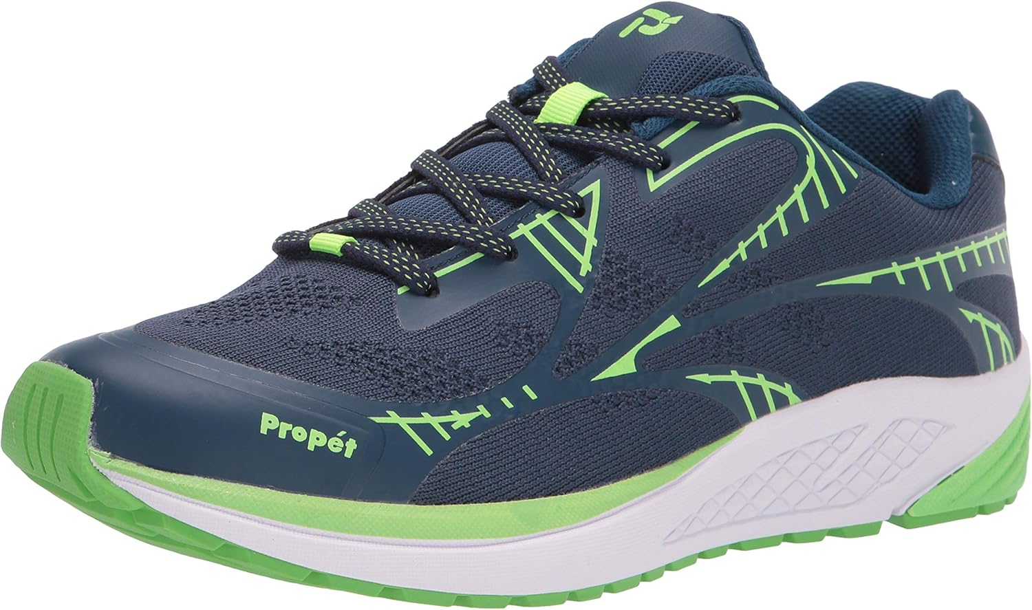 

Кроссовки мужские Propet One Lt на шнуровке повседневные - черные Propét, темно-синий