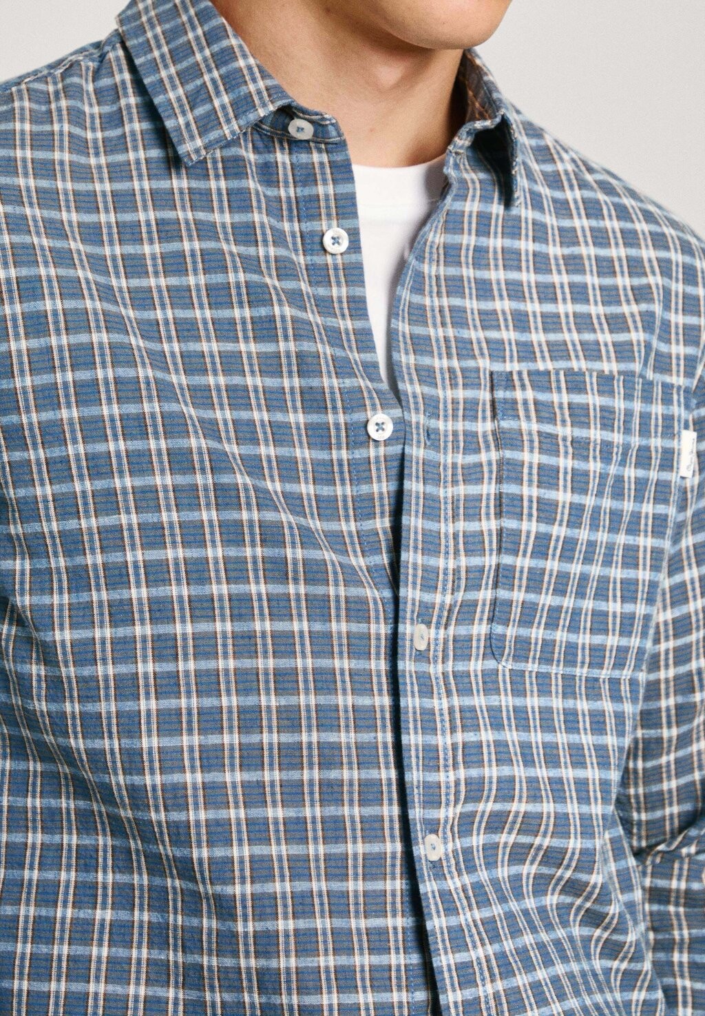 

Рубашка MIKEL Pepe Jeans, синий