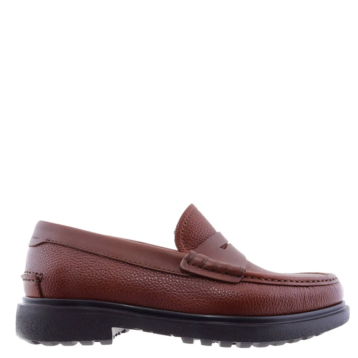 Кожаные лоферы Ferragamo Rocket, размер 5.5 EEE Salvatore Ferragamo, средне-коричневый