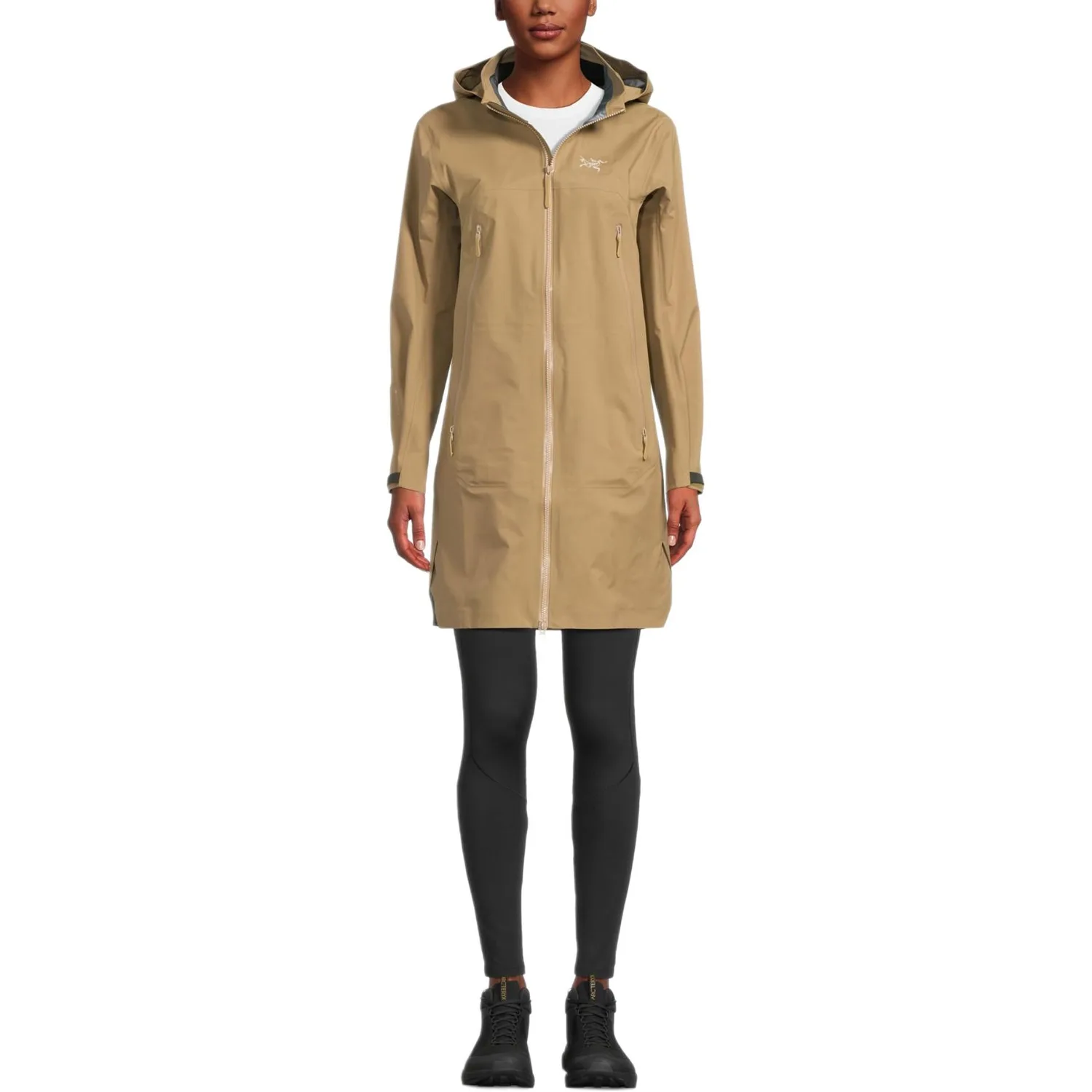 Ветровка женская водонепроницаемая, ветрозащитная и дышащая BETA Arcteryx, Sandstone Brown/Canvas