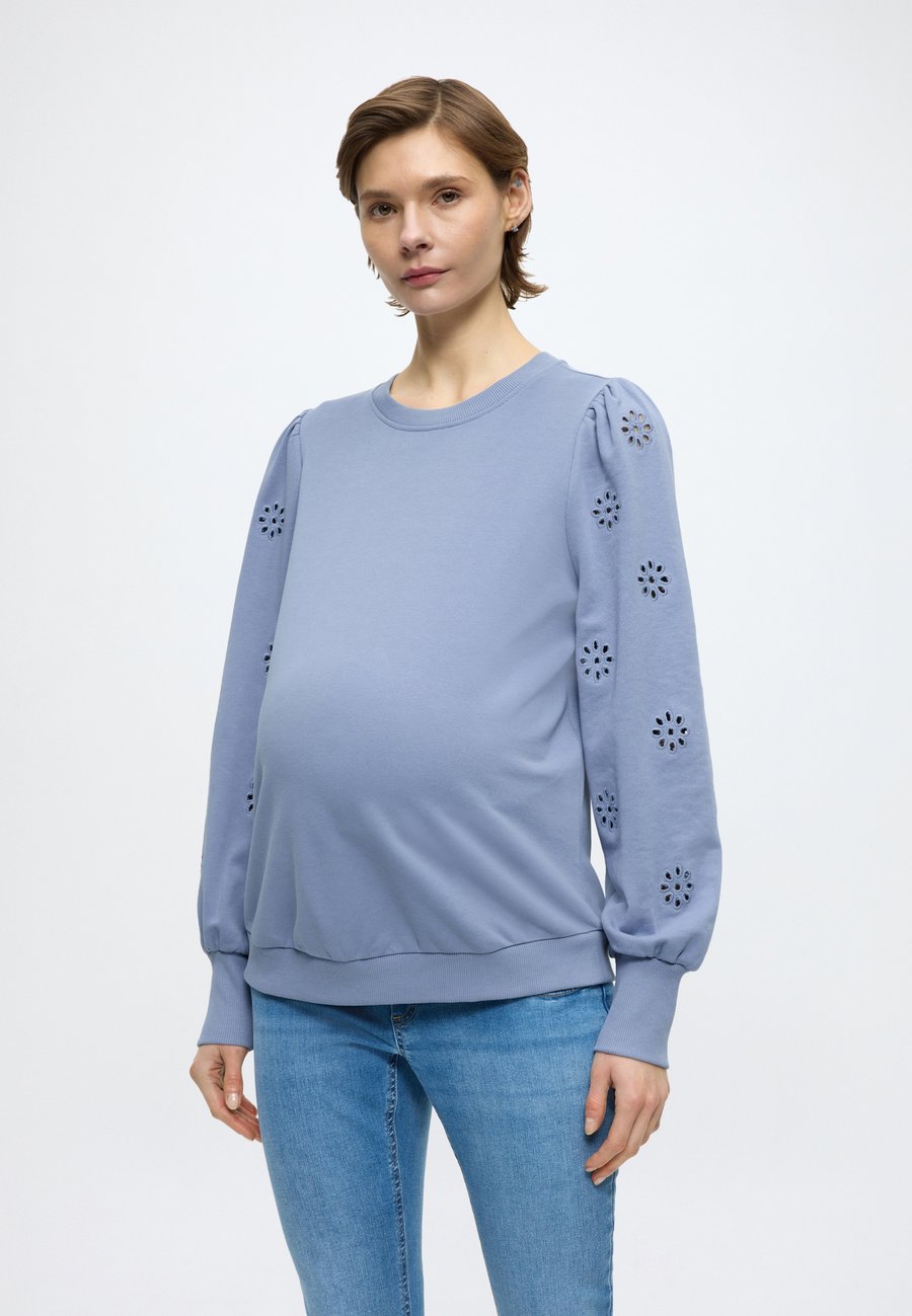 

Толстовка ONLY MATERNITY OLMFEMME L/S PUFF EMBROIDERY SWT, Tempest/Blue