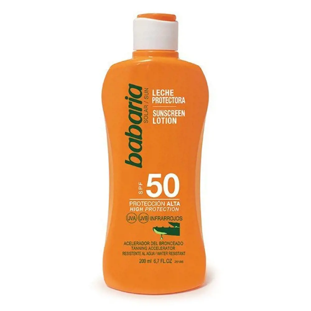 

Солнцезащитный крем Leche Corporal Aloe Vera Spf50 Babaria, 200 мл