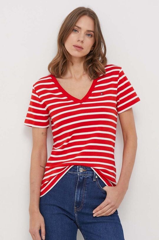 

Хлопковая футболка Tommy Hilfiger, красный