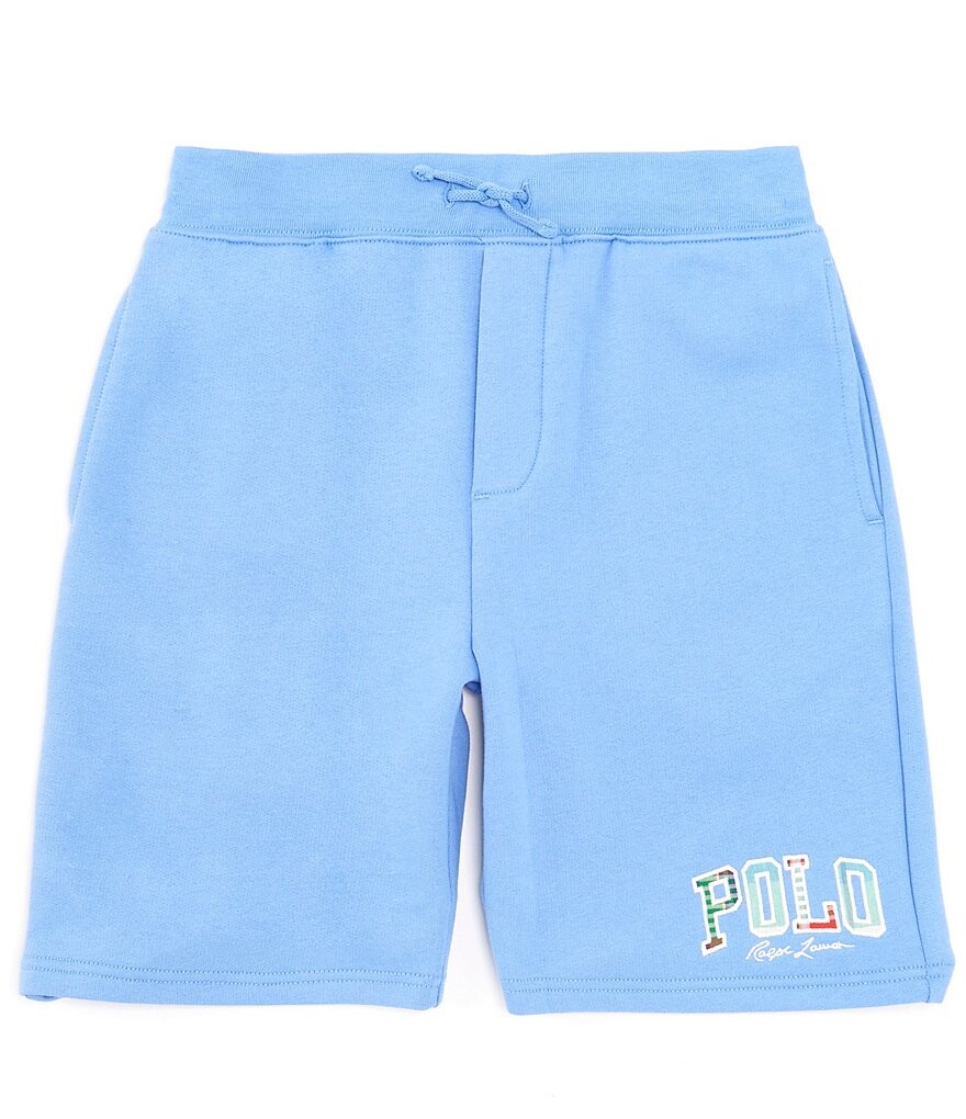 

Флисовые шорты с логотипом Polo Ralph Lauren Big Boys 8–20 Madras, синий