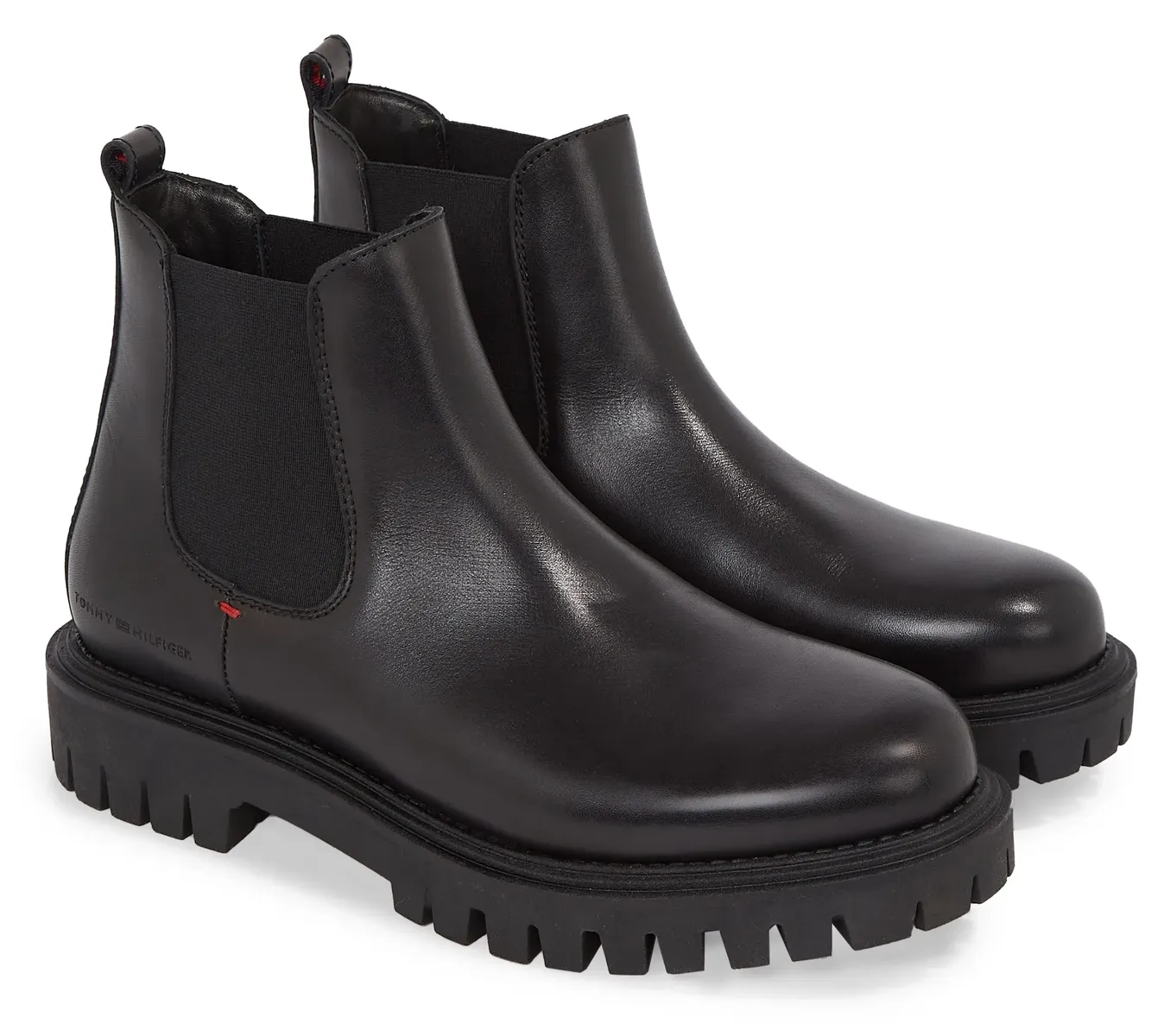 

Ботинки челси Tommy Hilfiger "PREMIUM CASUAL CHUNKY LTH CHELS", с эластичной вставкой, черный