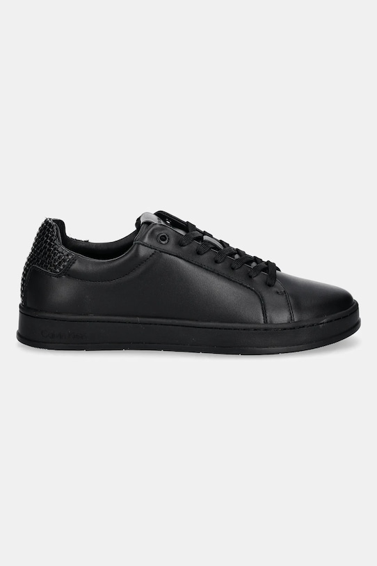 Кожаные кроссовки LOW TOP LACE UP WOVEN Calvin Klein, черный — фото 2