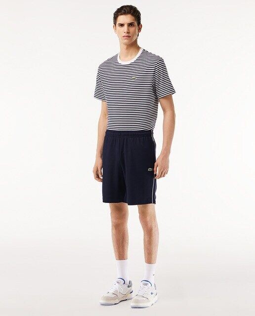 

Шорты Paris из интерлок-пике с контрастной окантовкой Lacoste, темно-синий