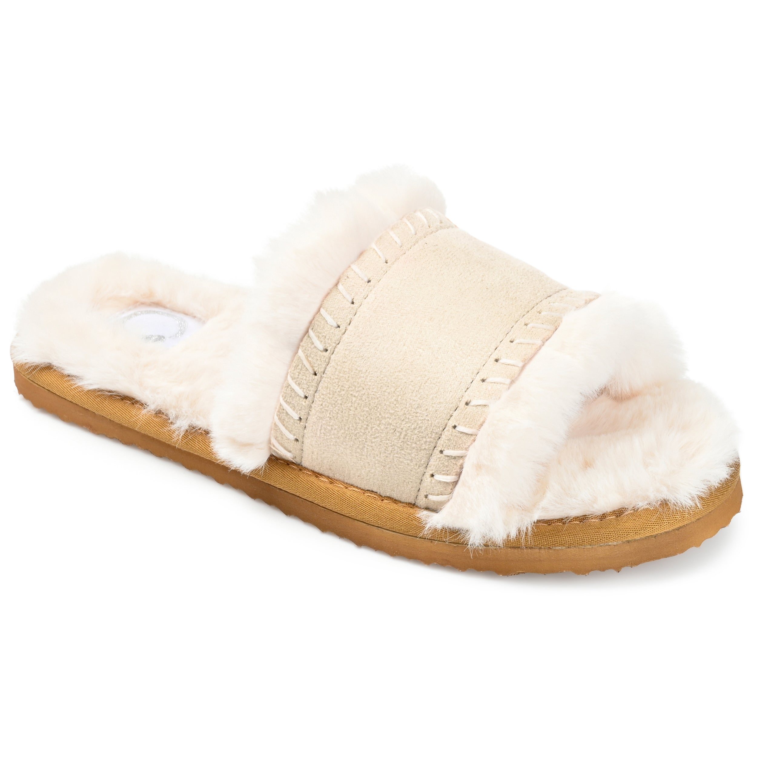 Женские тапочки Tru Comfort Foam Mardie из коллекции Journee, цвет bone