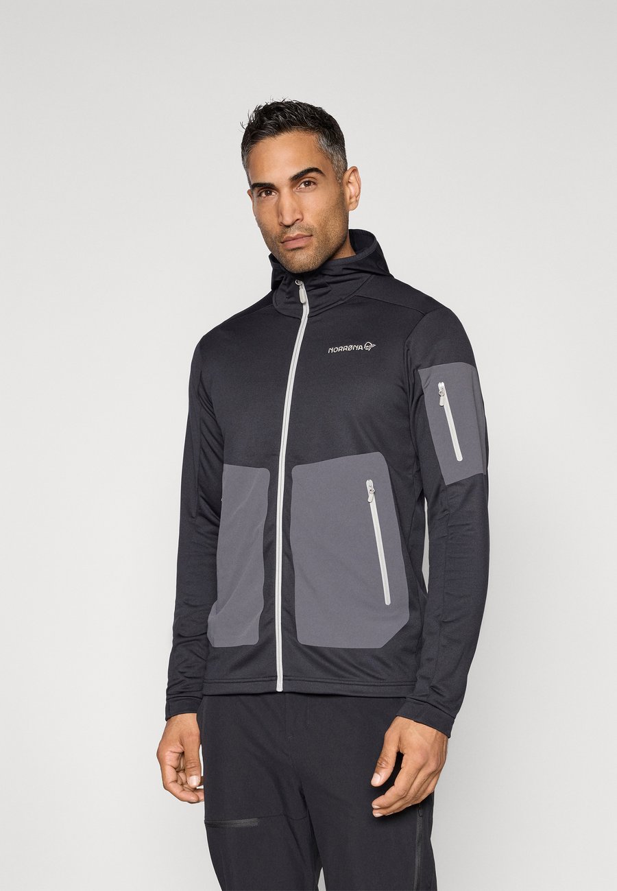 

Флисовая куртка Norrøna FALKETIND STRETCH HOOD , Caviar Black/Black