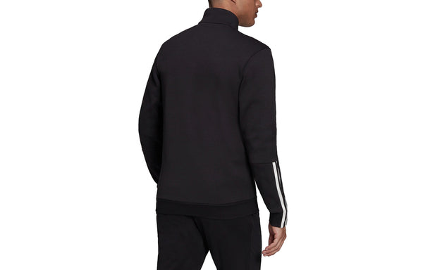 Куртка m dk tj athleisure casual sports stand collar jacket black Adidas, черный — фото 2